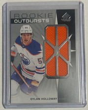 2022-23 SP Game Used Rookie Outbursts Jerseys #RODH Dylan Holloway Jersey blues