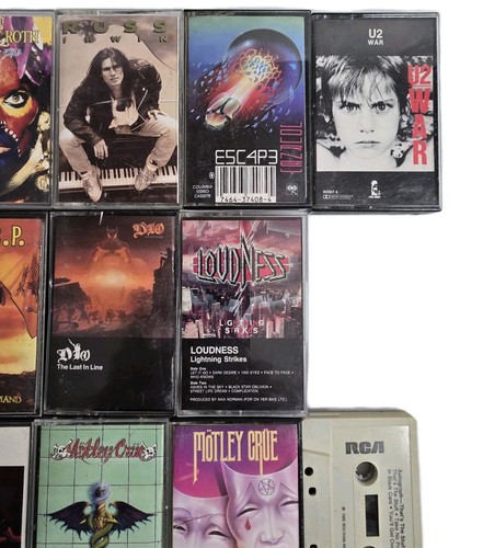 80s Heavy Hair Metal Hard Rock 16 Cassette Tape Lot Crue Ratt Dio Loudness WASP - Picture 5 of 17