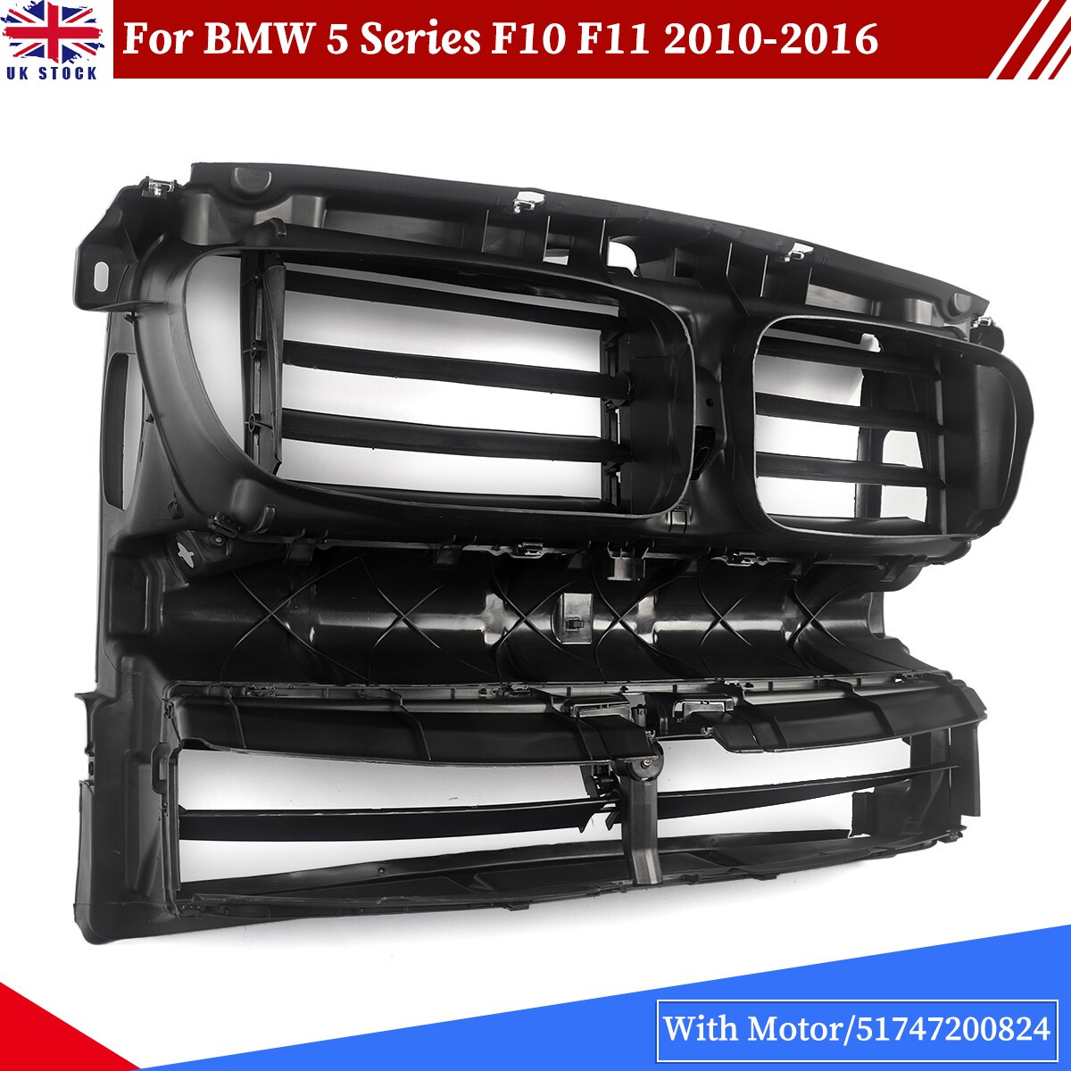 Fits BMW 5 Series F10 F11 2010-16 Front Radiator Air Duct With Motor 51747200824