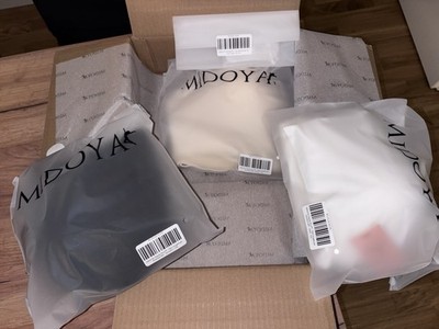 MIDOYA Flexiie Plus  BH s inkl. Wolkiies in 2 x XL (90D) weiß, schwarz,beige