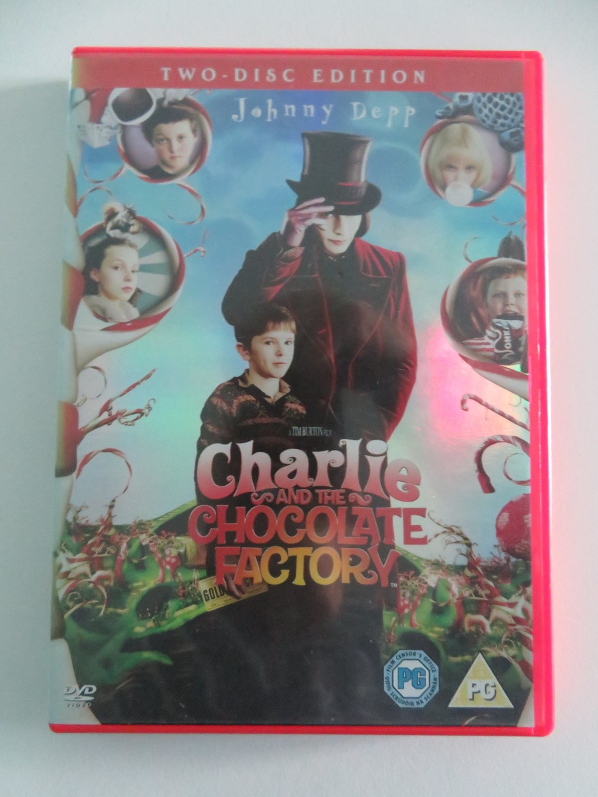 CHARLIE AND THE CHOCOLATE FACTORY - TWO DISC EDITION (DVD) J. DEPP 2005 REGION 2