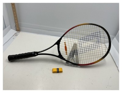 Prince Power Pro Tennis Racket Black Red Yellow with Dampener & Extra Grip