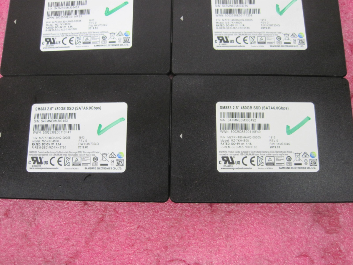 SAMSUNG SM883 480GB MZ-7KH4800 2.5