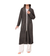 Barefoot Dreams CozyChic Ultra Lite Everything Cardigan Long Coal Large