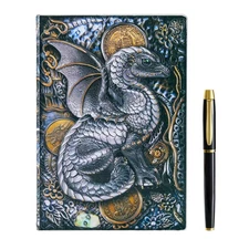 3D Embossed Flying Dragon Journal Writing Notebook with Pen Set Hardcover Han...