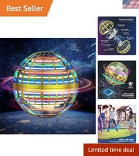 Lightweight Flying Orb Ball - Interactive Mini Drone for Kids and Teens, Gold