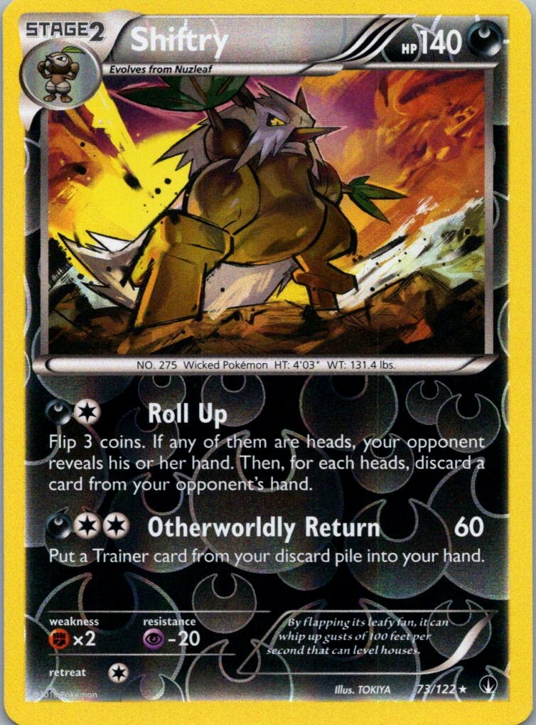 Shiftry 73/122 BREAKpoint Rev Holo NM