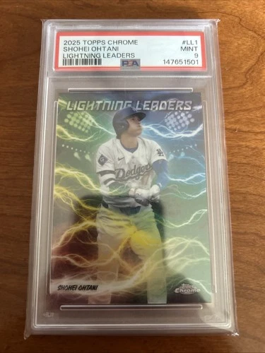 Shohei Ohtani: PSA 9 Lightning Leaders SP #LL-1 - 2025 Topps Chrome
