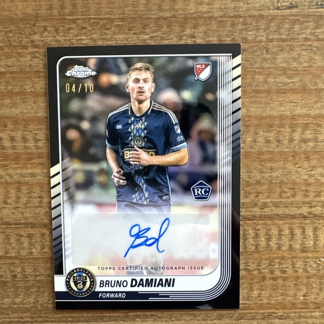 Bruno Damiani Auto 4/10 MLS Topps Chrome Philadelphia Union RC #CA-BD