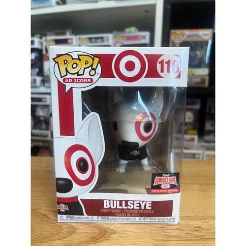 VAULTED LIMITED EDITION EXCLUSIVE TARGET CON Bullseye Funko Pop #118 Dogs Icons