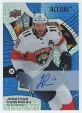 2021-22 UD Allure Blue Auto 19/35 Jonathan Huberdeau Florida Panthers #54