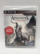 PS3 Assassin’s Creed 3: Rated M (Mature) Contenuto Esclusivo, Compatibile 3D Sigillato