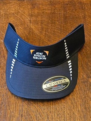 NWT AT&T Byron Nelson Black Visor Ball Cap Hat Adjustable