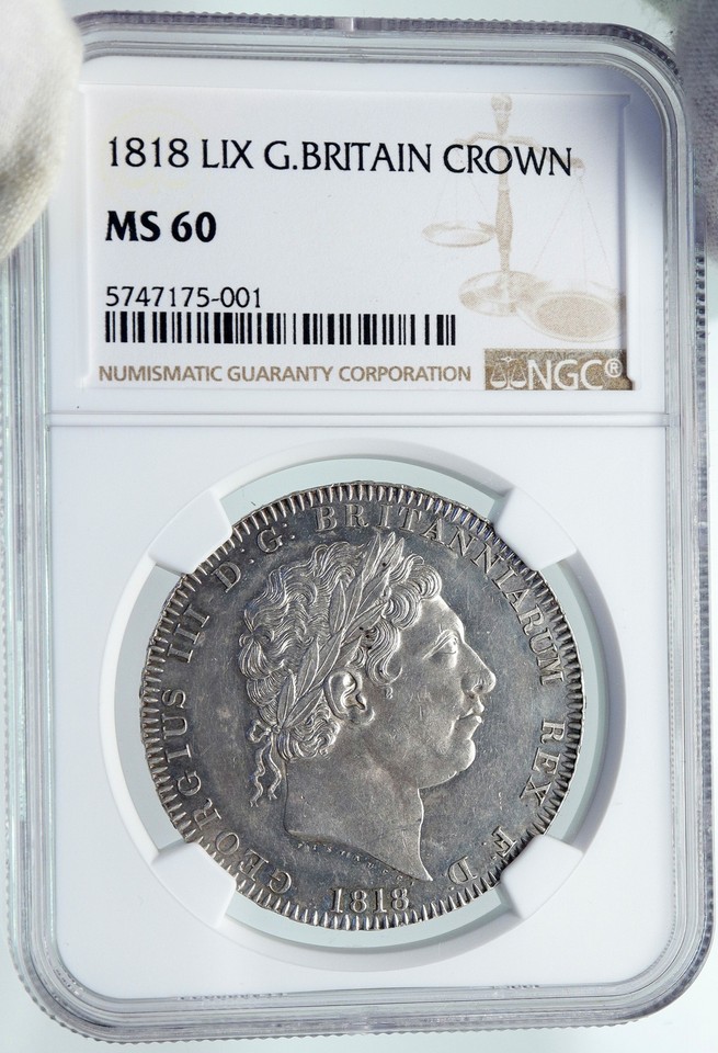 ireland george iii 1808 copper proof pattern crown -... 1818 GREAT BRITAIN UK King George III Old ANTIQUE Silver CROWN Coin NGC ...