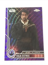 2023 Topps Chrome Star Wars Haja Estree Purple Wave Refractor 13 Rebel Alliance