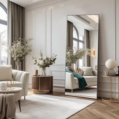 1pc Full Length Mirror With Stand, 64''X21'' Floor Mirror-Huge discounts