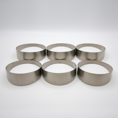 TitanFlowRacing Titanium 2.5'' Pie Cuts Tight Radius 6 Pack (90° Total)  1D CLR
