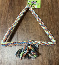 Bird Triangle Rope Enrichment Chewing Toy for Parrots New Large