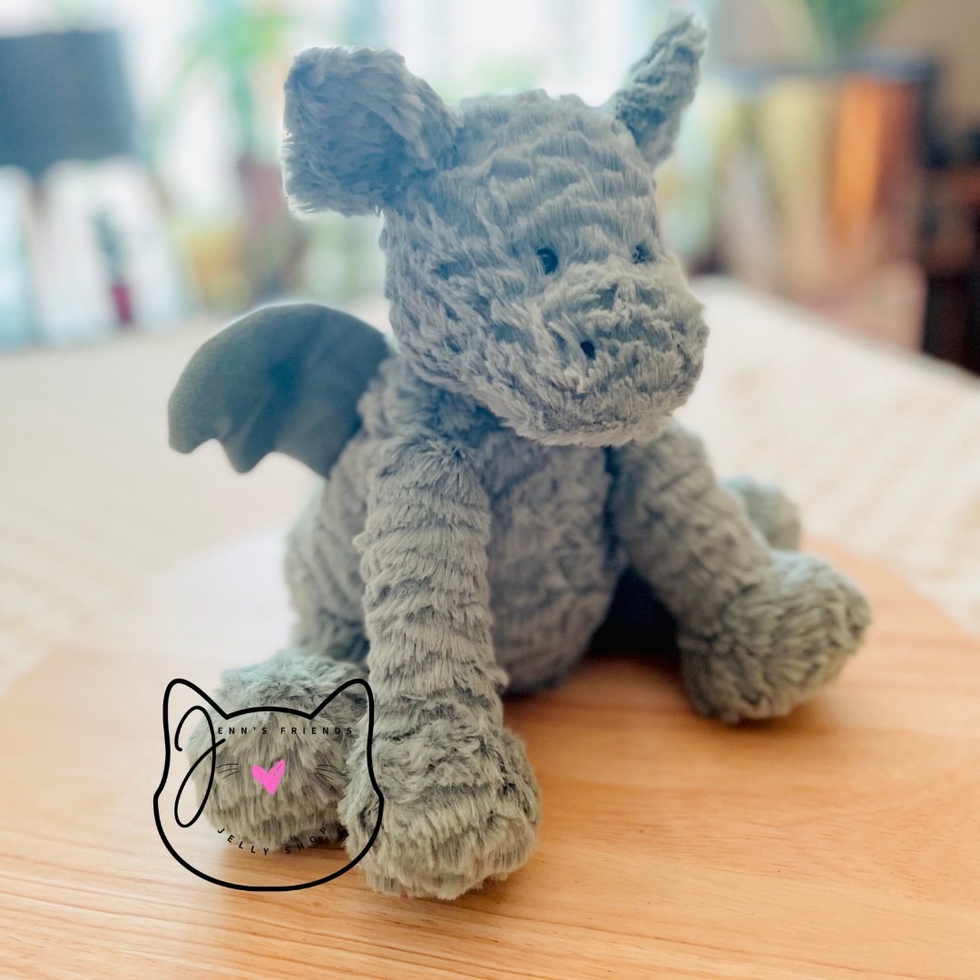 AUTHENTIC Jellycat FUDDLEWUDDLE DRAGON Medium New BNWT Soft Plush