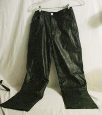 Wilsons Leather Black Lined Pants Unhemmed Women's Size 4 Petite - Nwot R262