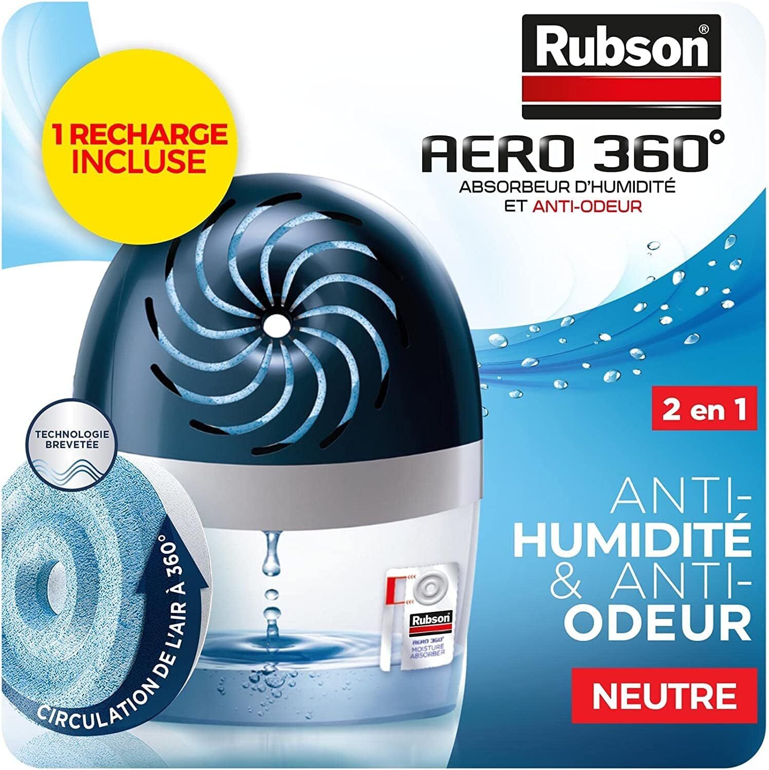 Absorbeur d'humidité pour salon et chambre afin d'assainir l'air intérieur