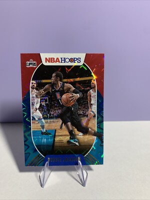 Reggie Jackson 2020-21 NBA Hoops Teal Explosion Parallel Los Angeles Clippers 