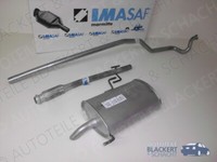 Imasaf Auspuffset Ab Kat für Peugeot 206 SW 1.4 Hdi 2002- | Flex+Rohr+Esd