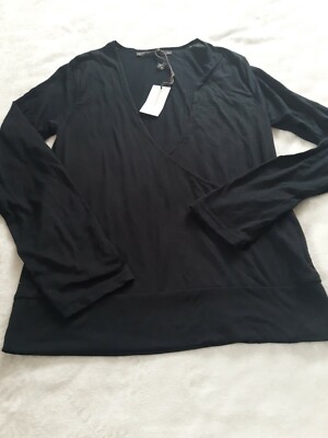 Dictionary Womens Long Sleeve Long Sleeve V Neck Charcoal Size M R9780
