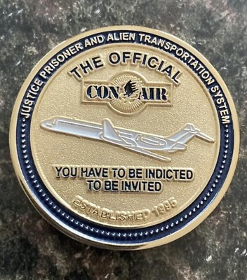  EXTREMELY RARE! USMS US MARSHALS CON AIR Coin FBI ATF DOJ DEA HSI ICE CIA