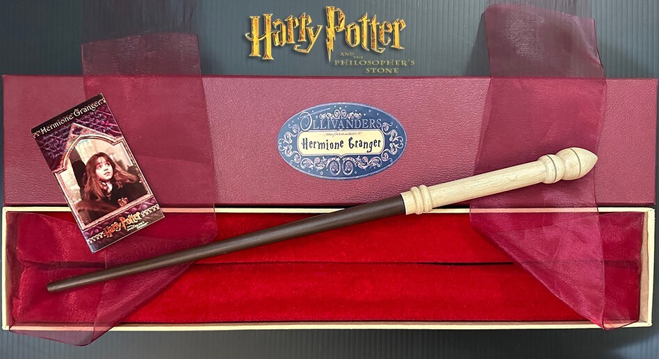 Hermione Granger 1ª Varita 14", MADERA REAL, Harry Potter Mundo Mágico, RARO, HP