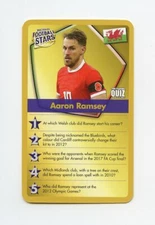 #TN16191 AARON RAMSEY British Gold Quiz Soccer Card