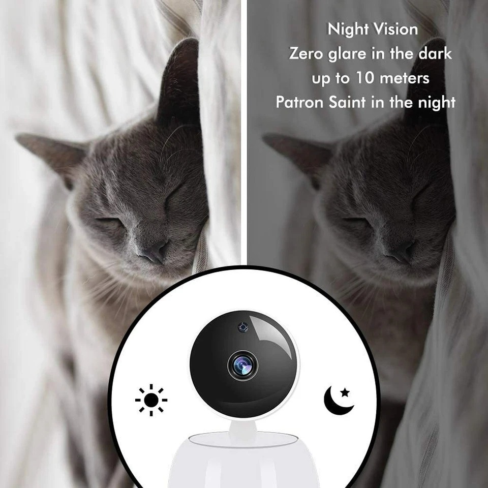 Pet and Home Camera with Phone App Full HD WiFi Indoor Camera Pet Monitor - Image 4 of 4