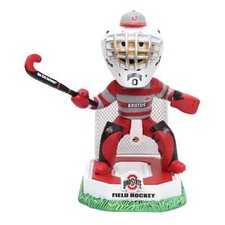 BRUTUS the BUCKEYE Ohio State Buckeyes Field Hockey MASCOT Bobblehead NIB!