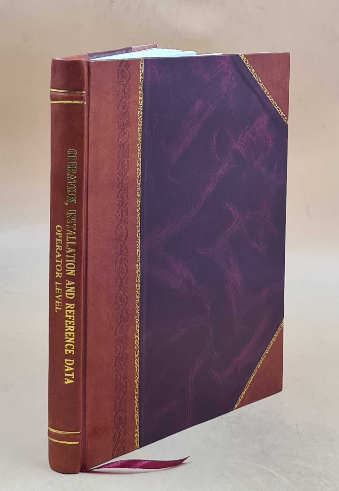 Tru Operation Installation Reference Data Operator Level Leather Bound