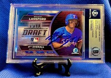 2023 Bowman Draft Night Wyatt Langford Auto #BDN9 Signature on Card RC Rangers