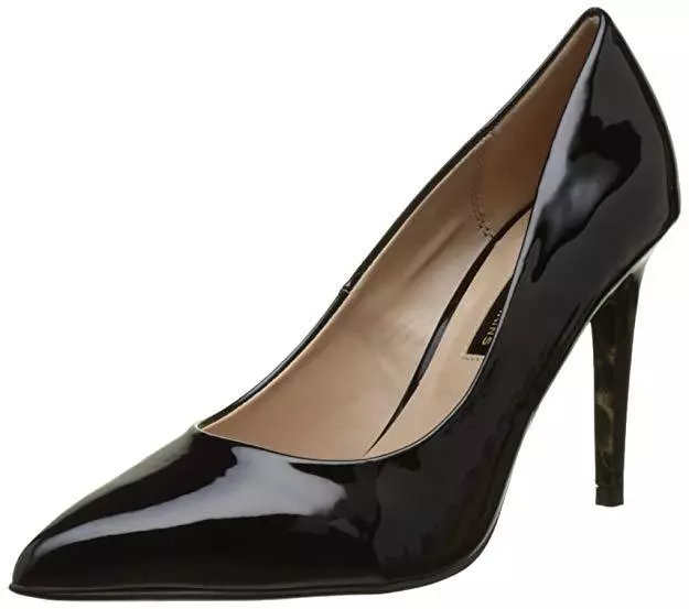 DOROTHY PERKINS SIZE 2.5 TO 3 36 EMILY BLACK PATENT HIGH HEEL