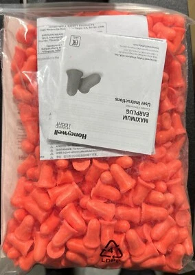 Howard Leight by Honeywell Max Soft Foam Earplugs - SNR 37 dB Ear Plugs Orange