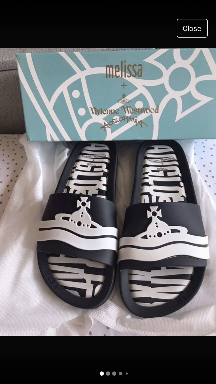 Vivienne Westwood Melissa Sliders Size 39 New in box (fit 5/6 see  description) | eBay