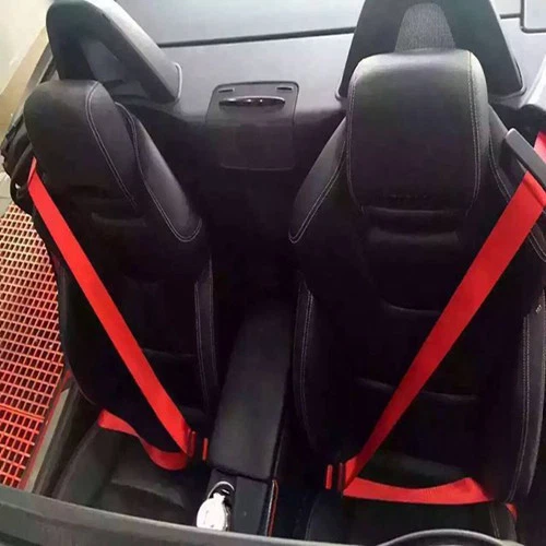 Nuevo Arnés Rojo 4.8cm Auto Racing Coche 3 Puntos Delantero Seguridad Cinturón de Seguridad Ajustable Foto 2 de 4