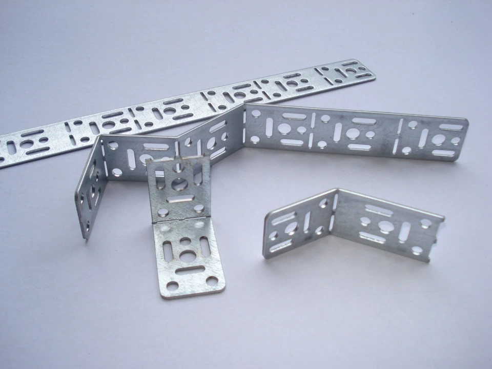 Equerre fixation acier pliable ajustable angle variable pour charpente lot de 50 - Photo 3/4