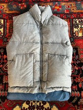 Vintage Pacific Trail Vest S Down Blue Grey Heather USA Puffer Zip Up