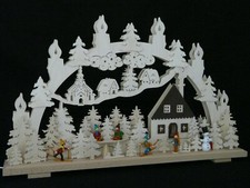 Original Erzgebirgischer Marken Schwibbogen Lichterbogen 70 x 43 cm S70-6_30