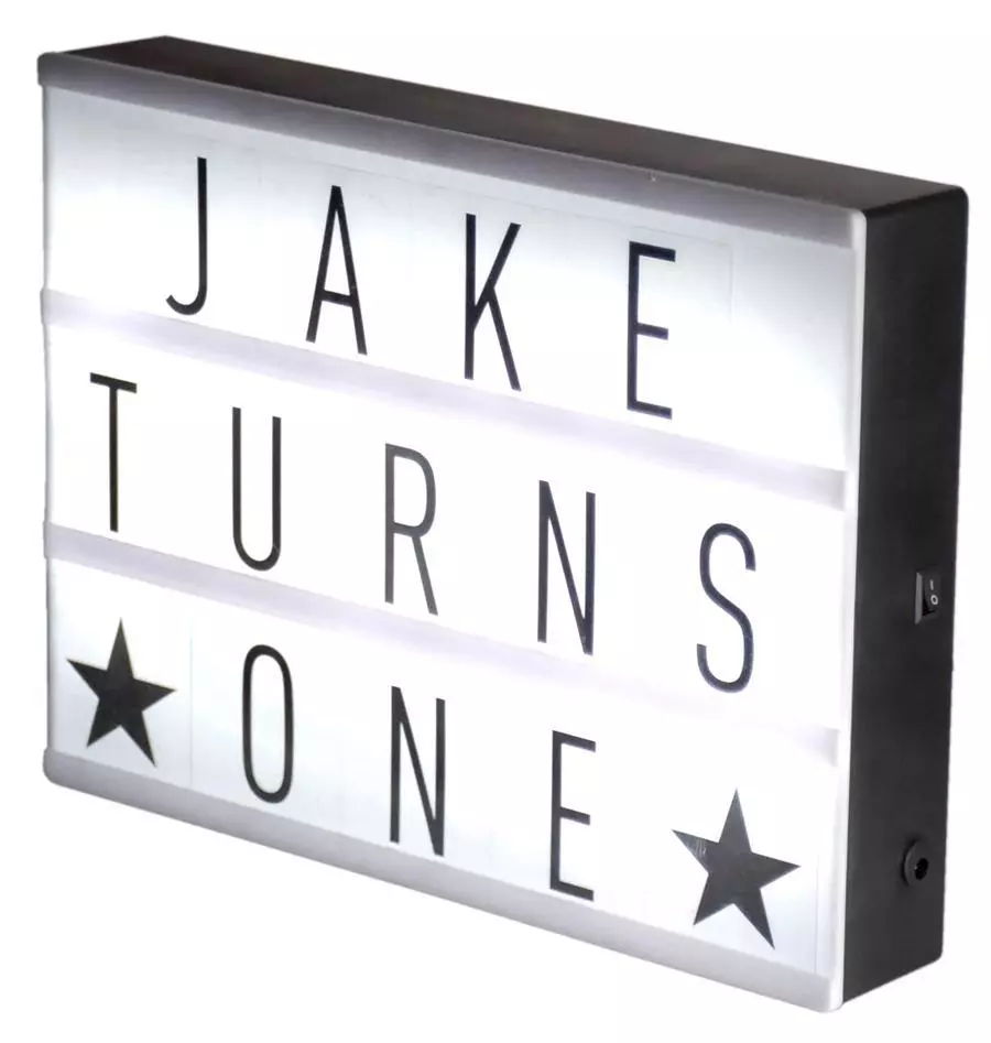 Light up letter on sale board