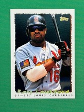 1995 Topps Series 1 Baseball #58 Ray Lankford CyberStats Spectralite