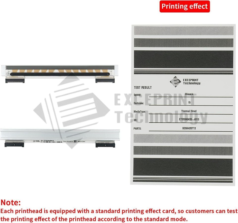 105934-038 New Thermal PrintHead Print Head For Zebra GT420T - Foto 9