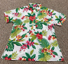 Go Barefoot Hawaiian club Shirt made in usa sz XL 3/4 Button item # 459