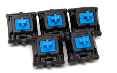 DROP Cherry MX2A Blue Clicky Switches for Mechanical Keyboard lot 49 pcs