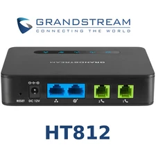Grandstream HT812 2 FXS Port 2 SIP Profiles Analog Telephone Adapter ATA VoIP