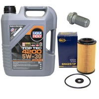 MotoröL Set 5W-30 5 Liter + ÖLfilter SH 425/1 P + Schraube FüR Chrysler Mercedes