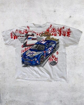 T-shirt Vintage Nascar AOP Racing Harley Davidson, années 90, taille XXL - Photo 1/4